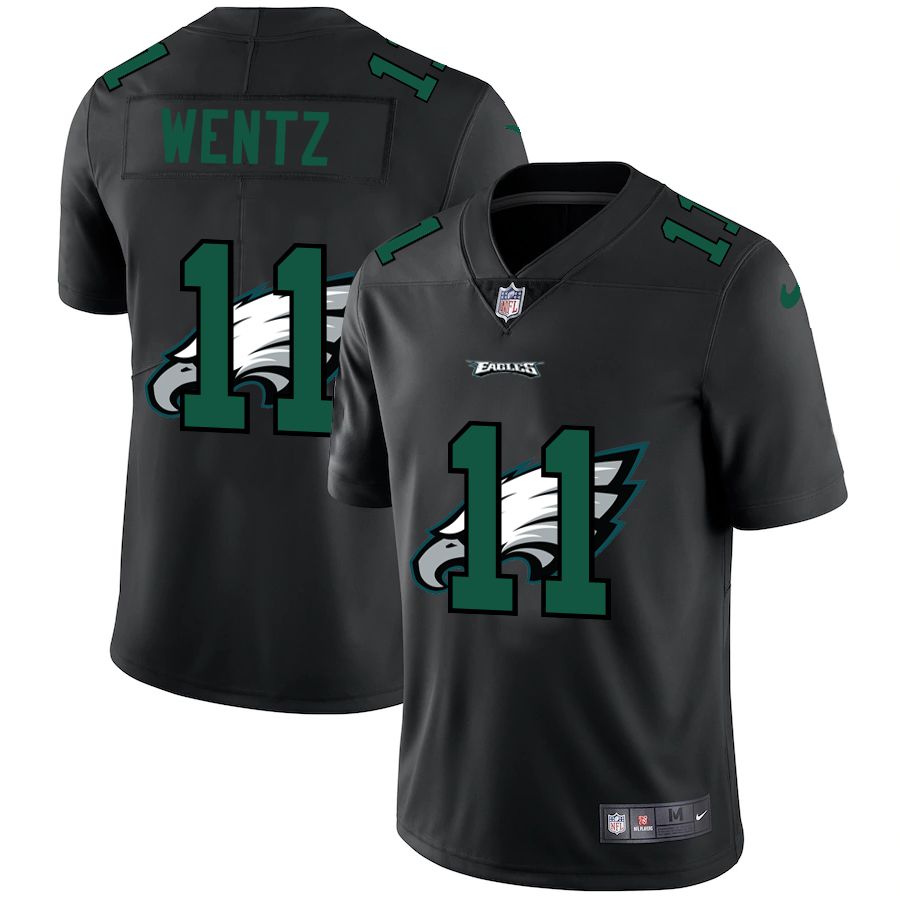Men Philadelphia Eagles #11 Wentz Black shadow Nike NFL Jersey->miami dolphins->NFL Jersey